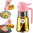 thumbnail image 1 of YARRAMATE 16oz/470ml Oil Sprayer for Cooking w/ Stickers, Food Grade 2 in 1 Olive Oil Dispenser Bottle for Air Fryer, Salad, Frying, BBQ (Pink), 1 of 9