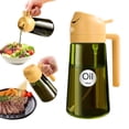 thumbnail image 1 of YARRAMATE 16oz/470ml Oil Sprayer w/ Stickers, 2 in 1 Green Glass Olive Oil Bottle, Food Grade Premium Spray Bottle for Salad, Frying, BBQ (Orange), 1 of 8
