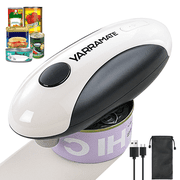 YARRAMATE Electric Can Opener, One-Touch Rechargeable Automatic Can Opener Fits All Cans Sizes-Smooth Edge for Kitchen with Storage Bag Portable for Travel