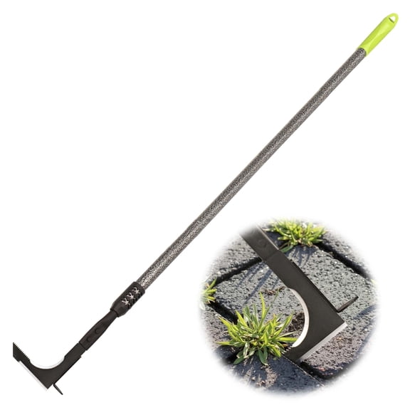 YARTTING Crack Weeder, Long Handle Crevice Weeding Tool, 48" Efficient Weeder Tool, Stainless Steel Weed Grabber Remover, Manual Weed Puller Tool