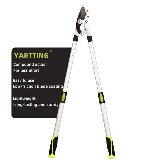 YARTTING Extendable Anvil Loppers, 28-41" Telescopic Handle Tree Trimmer, Heavy Duty Branch Cutter 2"Clean Cut Capacity for Shrubs, Limbs & Thick Wood