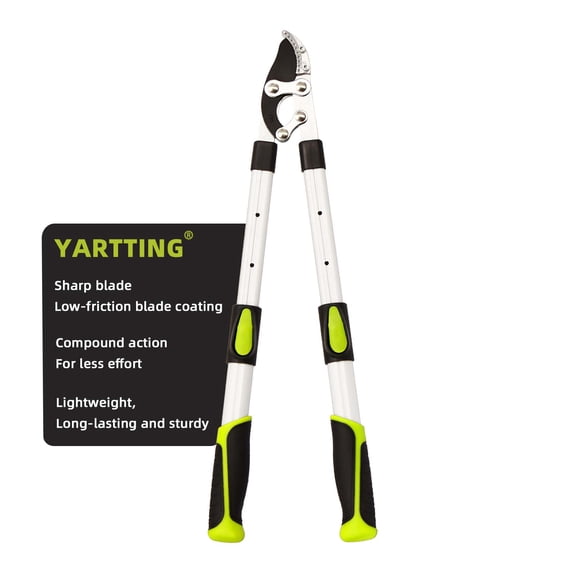 YARTTING Extendable Anvil Loppers, 21-26" Tree Trimmer with Compound Action, Heavy Duty Branch Cutter with 1.6" Clean Cut Capacity for Tree Trimming