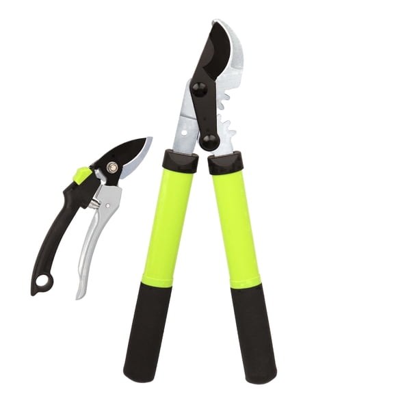 YARTTING Garden Shears Set, Branch Cutter Pruning Shears with Gear Action, Heavy Duty Loppers Gardening Tools for Plants, Flowers, Hedge and Tree Trimmer