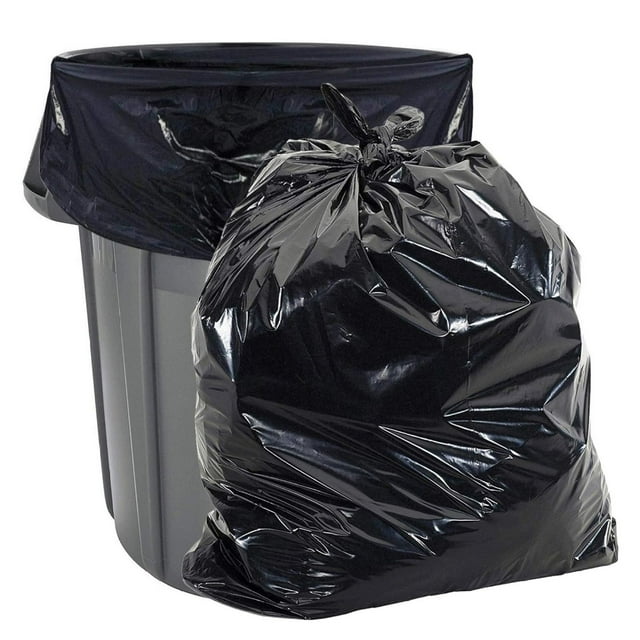 YASHYANNA 45 Gallon 2 MIL Black Heavy Duty Garbage Bags 40" x 46