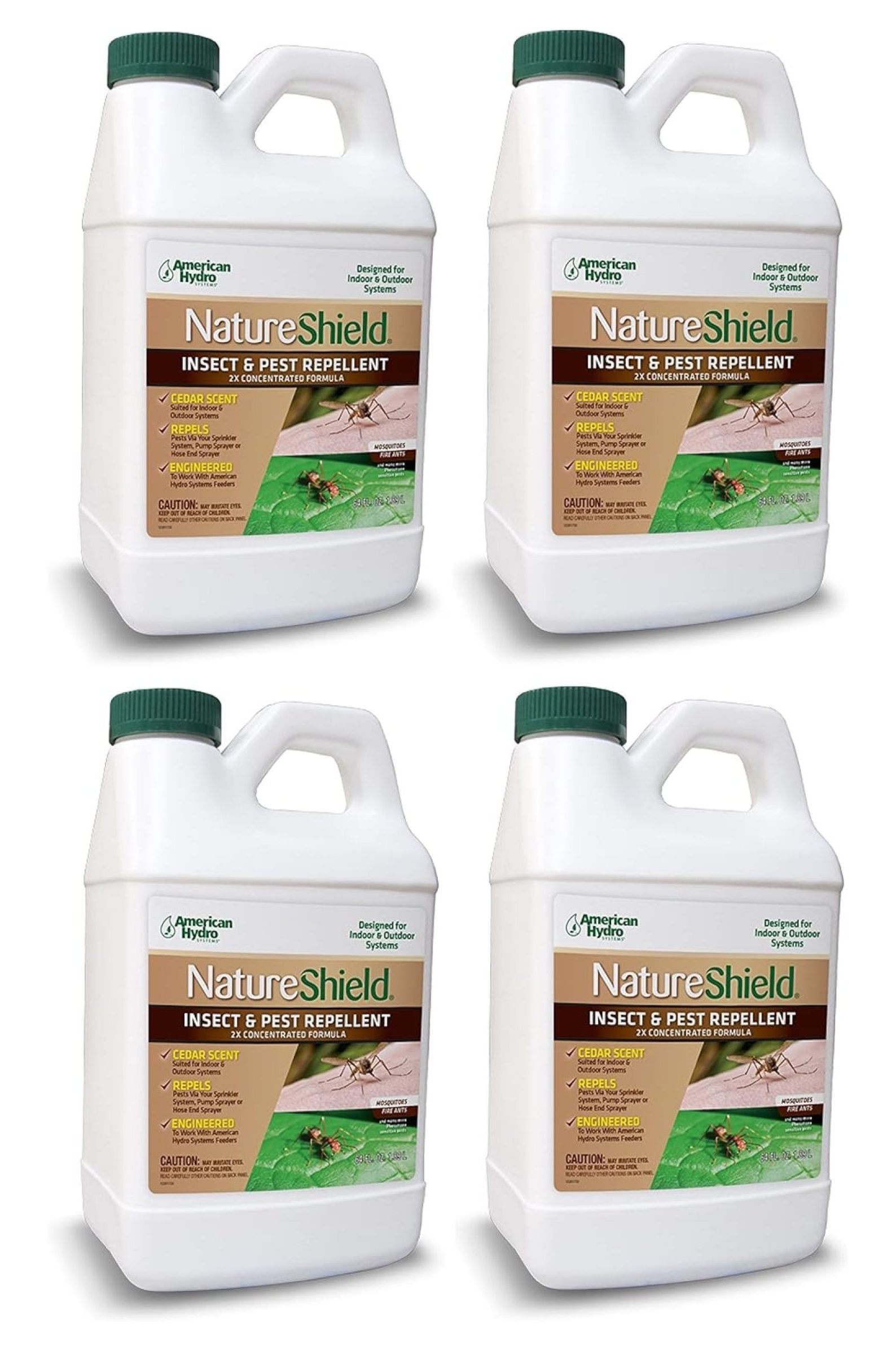 YASHYANNA NS2 NatureShield Low Odor Insect and Pest Repellant, 64oz, 4