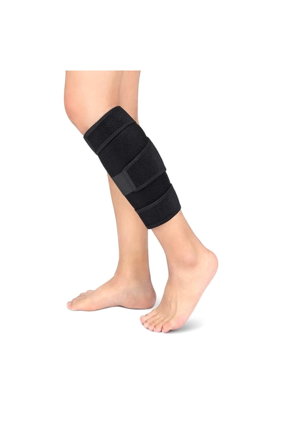 Calf Splint Support, Black, One Size, 1 Count