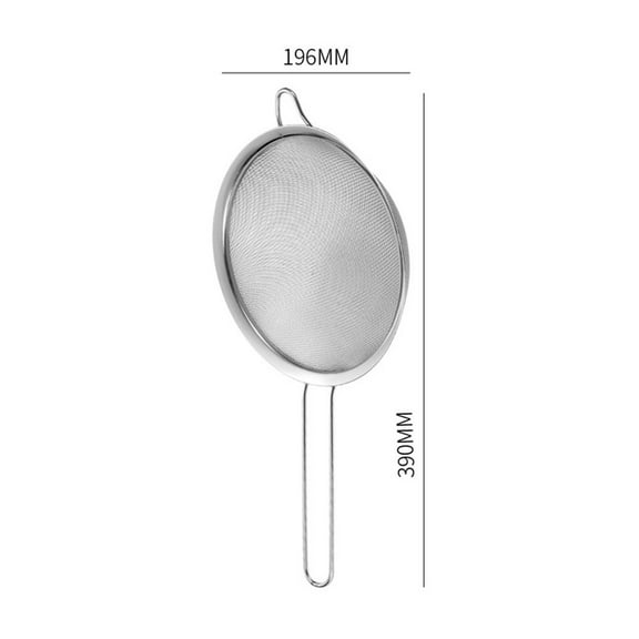 YASONIC 1pc Stainless Steel Wire Fine Mesh Oil Strainer Sifter Sieve Non-slip For Kitchen Home Hand Cooking Tool
