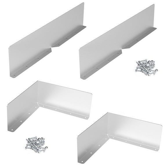 YASONIC 2/4pc Gutter Valley Splash Guards Rain Gutter Valley Roofing Gutter Guards Roof