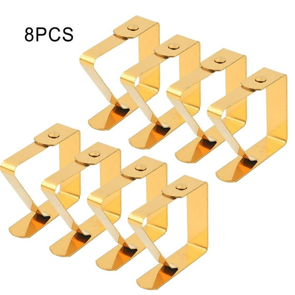 YASONIC Convenient and Durable Tablecloth Clips Set of 8 Stainless Steel Lightweight Design for Home Parties Picnics and Weddings