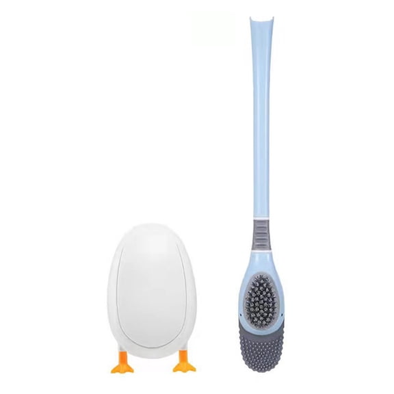 YASONIC Diving Duck Toilet Brush, Silicone Bathroom Toilet Brush and Holder Set