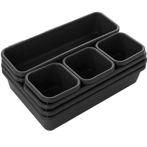 YASONIC Home Plastic Storage Box Divided Eight-Piece Set For Storage And Organization