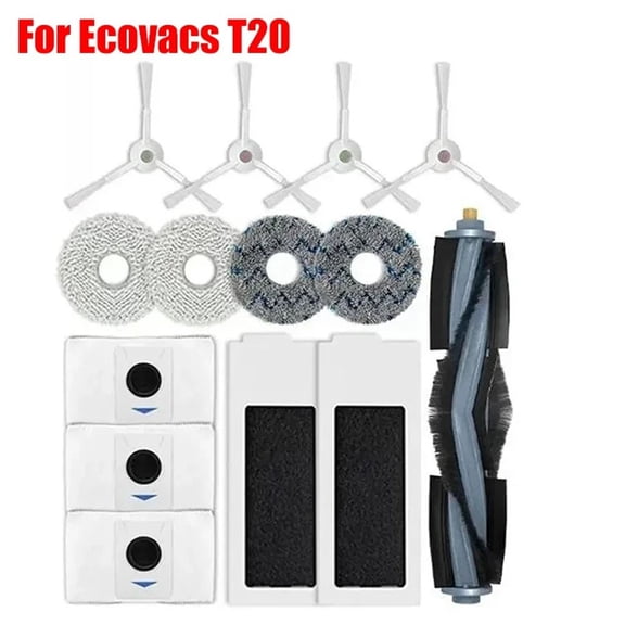 YASONIC Replacement Part for Deebot T20pro Max Main Side Brush Mop Cloth Filter Dust Bag