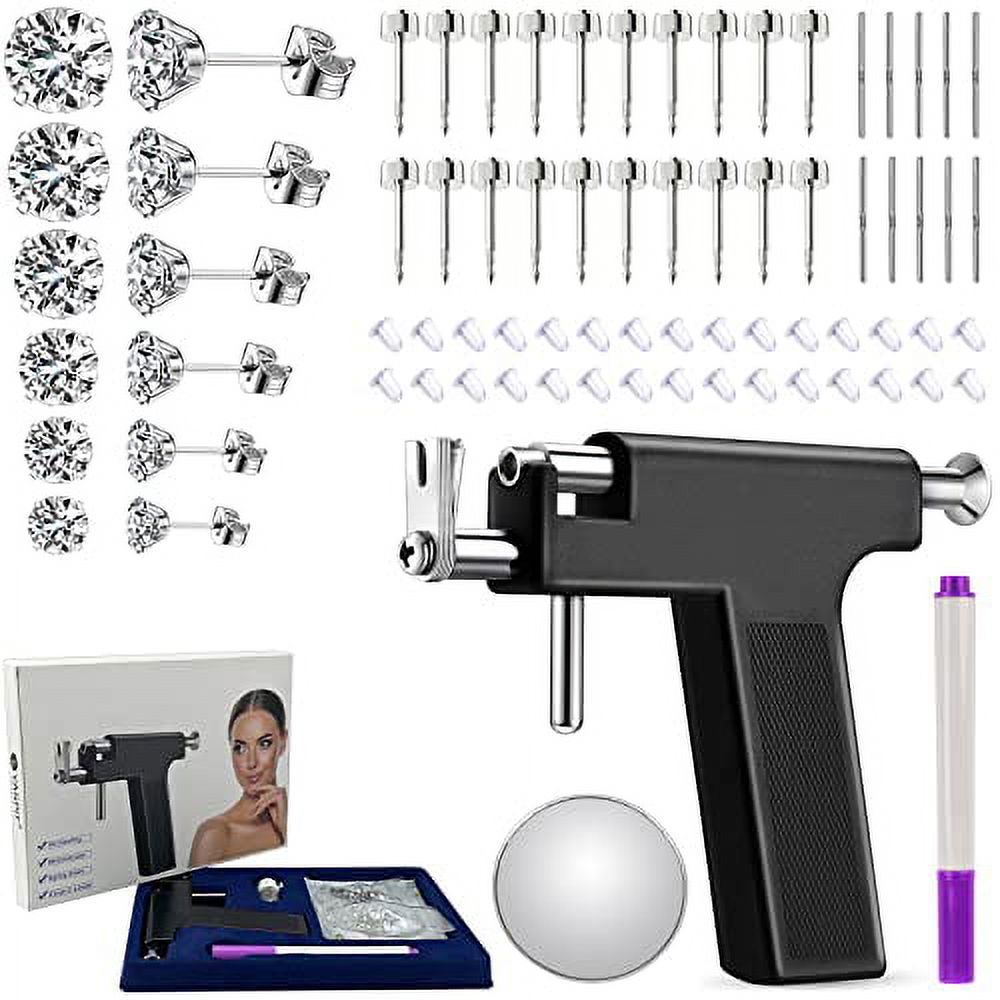 YASPIT Ear Piercing Kit, Ear Piercing Gun Kit,Ear Nose Navel Piercing