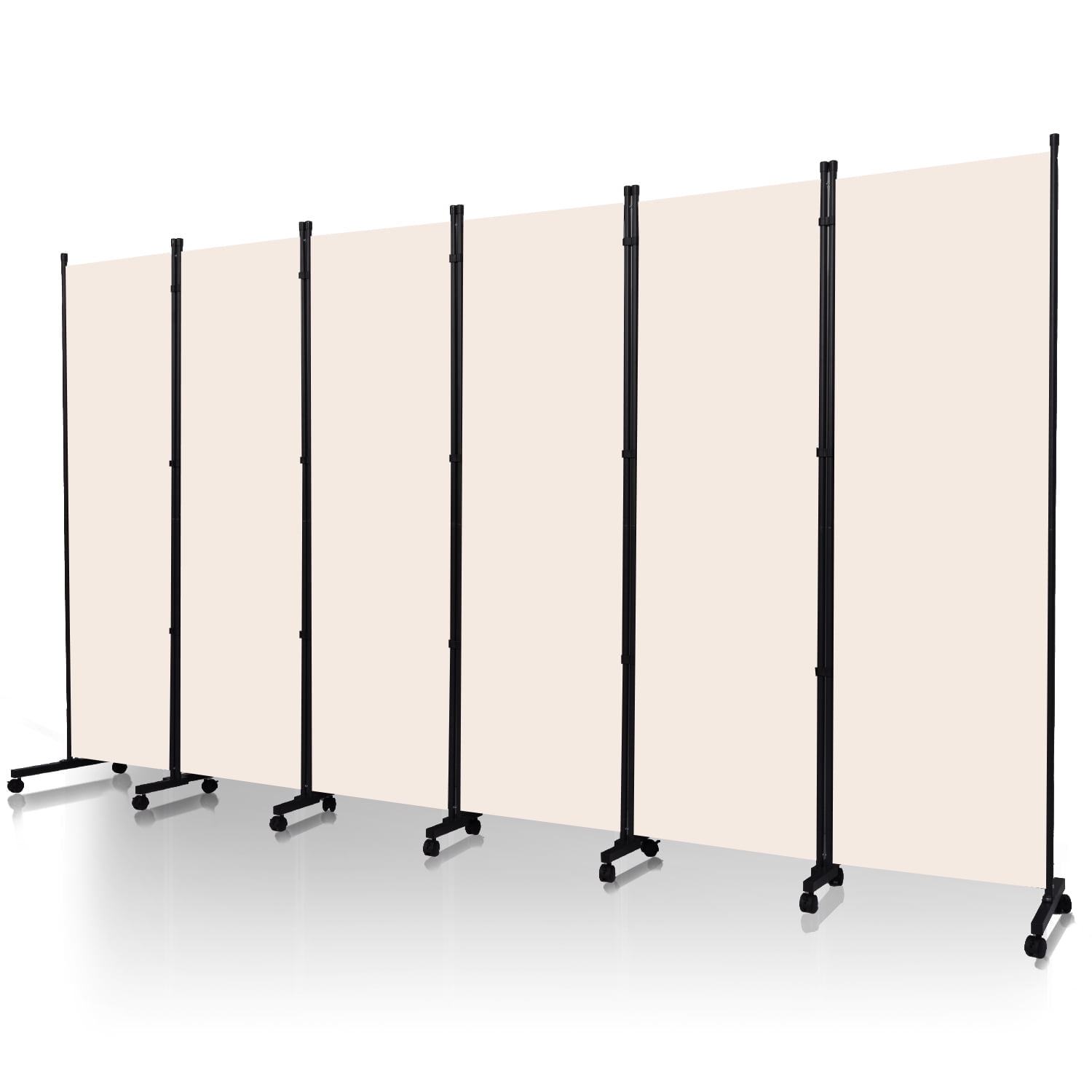 YASRKML 6FT 6 Panel Room Divider, Self-lockable and Foldable with ...