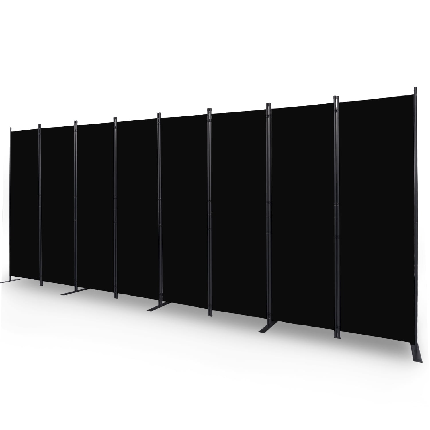 YASRKML 8 Panel Folding Privacy Screen, 6Ft Tall Room Divider with Wider Support Feet, Portable