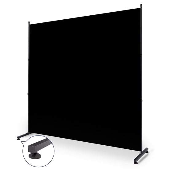 YASRKML Single Panel Privacy Screen, 71''x72''H Large Room Divider Wall Screen, Room Divider for Room Separation, Portable Room Partition for Office School Bedroom, Black