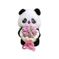thumbnail image 1 of YATAV 4.3" Cute Panda Dolls - Holding Flowers or Lucky Mahjong,Soft Stuffed Plush Animal Toys - Perfect Birthday Valentine's Day Christmas Gift(B), 1 of 5