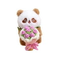 thumbnail image 1 of YATAV 4.3" Cute Panda Dolls - Holding Flowers or Lucky Mahjong,Soft Stuffed Plush Animal Toys - Perfect Birthday Valentine's Day Christmas Gift(D), 1 of 5