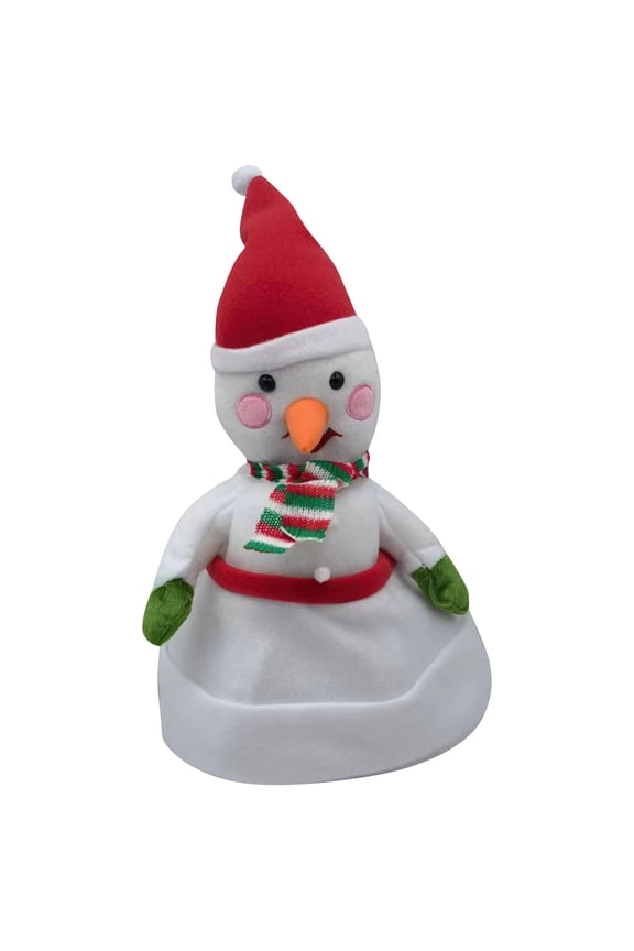 Christmas Hats Santa Hats,Electric Christmas Singing and Dancing Hat,Red Musical Funny Xmas Toy Hat for Christmas New Year Party Supplies Xmas(Snowman)