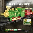 thumbnail image 1 of YATAV Christmas Train Set - Train Toys with Smokes,Lights and Sound,Toy Train Set for Under Christmas Tree,Fun Model Trains for Christmas Toys Gifts(Green,5 Trains), 1 of 9
