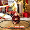 thumbnail image 1 of YATAV Christmas Train Set - Train Toys with Smokes,Lights and Sound,Toy Train Set for Under Christmas Tree,Fun Model Trains for Christmas Toys Gifts(Red,4 Trains), 1 of 9