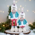 thumbnail image 1 of YATAV Long Leg Christmas Plush Doll 16-20 Inches Snowman Santa Claus Christmas Doll Standing Plush Toy for Holiday Winter Home Decoration,Christmas Gifts(C), 1 of 9