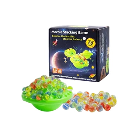 YATAV Marble Balance Game,Wobble Marble Stacking Game,Family Games with Built-in Storage,Marbles Board Game for 1-4 Players,Fun Birthday Party Games Toys Christmas Gift(A)