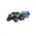 thumbnail image 1 of YATAV Mini RC Car,1/64 Scale Mini Remote Control Monster Truck with Trailer,2.4Ghz & APP Remote Control,Rechargeable Alloy Shell Mini RC Cars with Lights,Speed/Steering Adjustable(Black), 1 of 2
