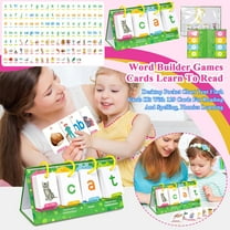 YATAV Phonics Flash Cards Kit with 129 Cards Learn to Read CVC Word Builder Games,Sight Words Games for Kindergarten Classroom Supplies,Preschool Phonics Learning Activity