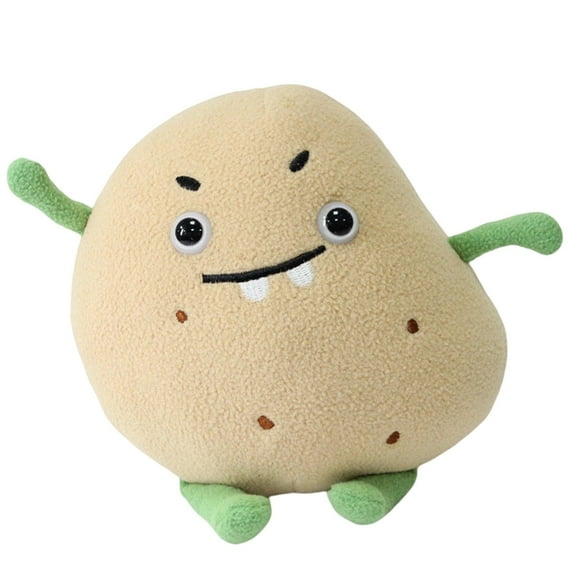 YATAV Vegetable Plush Bulk Colorful Cute Stuffed Mini Eggplant Chili Corn Tomato Carrot Potato Stuffed Toy Sensory Gifts for Birthday Easter Valentines Day Favors(Potato)