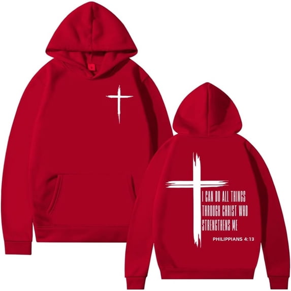 YATELLE I Can Do All Things Through Christ Who Strengthens Me Hoodie, I Can Do All Things Through Christ Hoodie