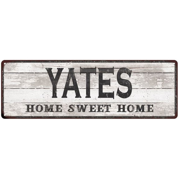 YATES Home Sweet Home Country Look 6x18 Metal Sign 106180045252