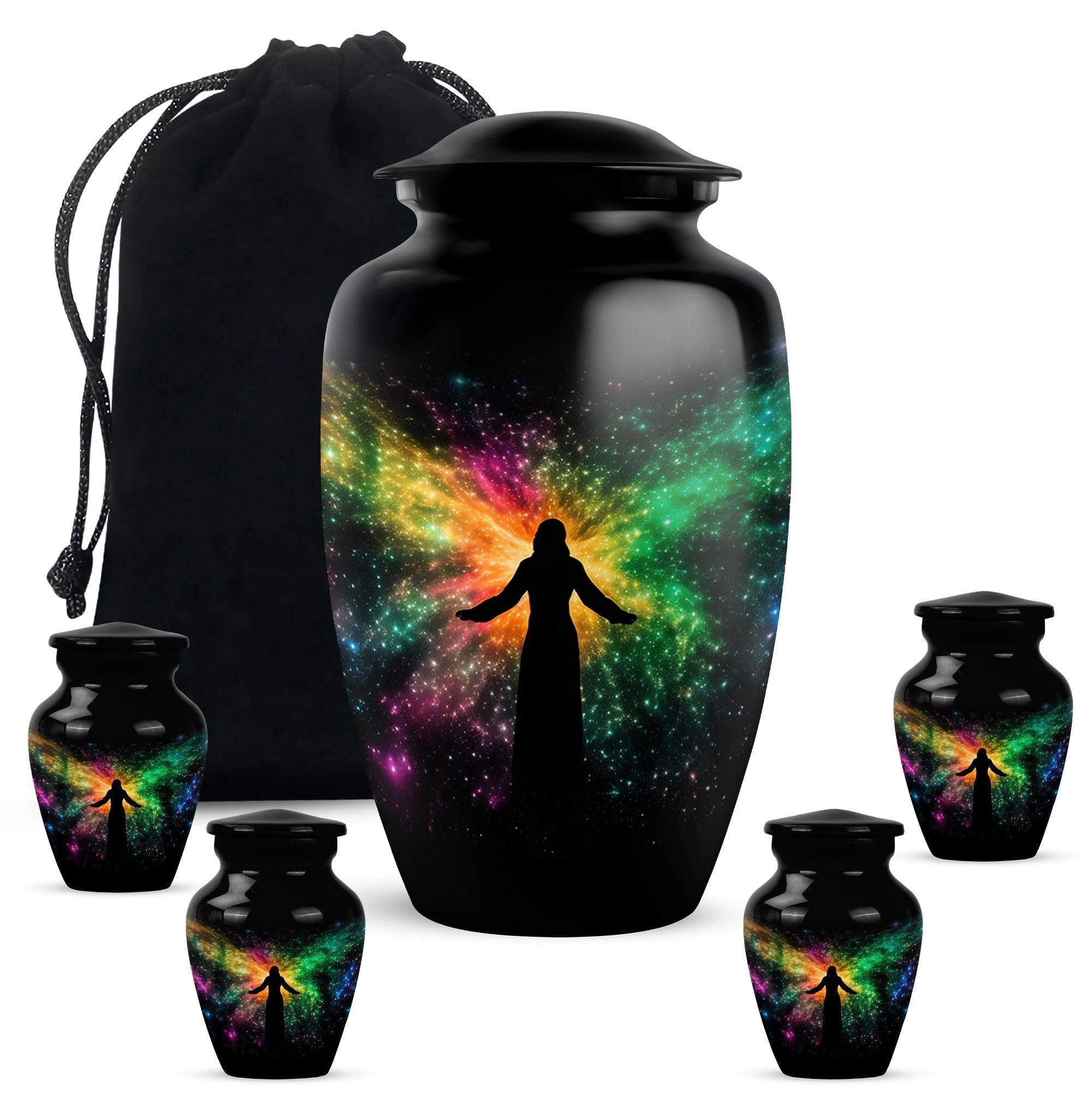 YATHABHISA AngelAdult Cremation Funeral Urn for Human Ashes, Keepsake ...