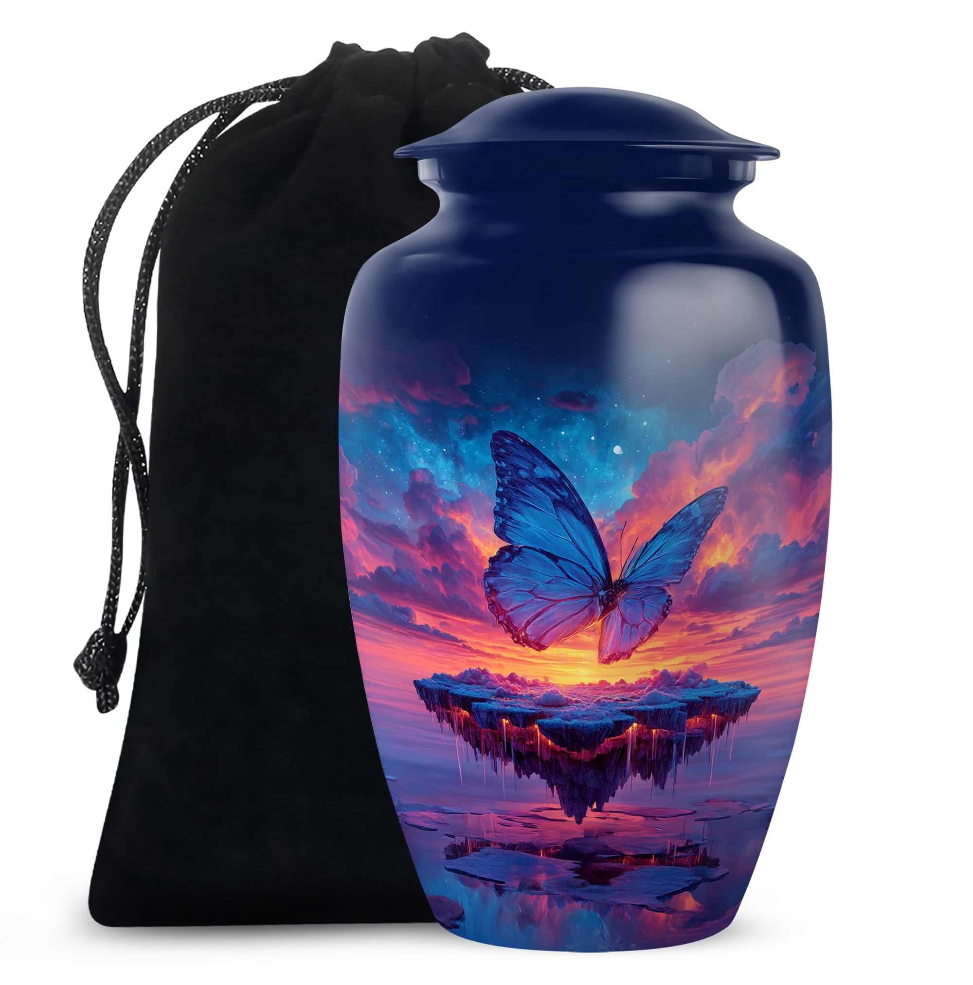 YATHABHISA Butterfly Urn for Ashes, Large Urns for Human Ash, Funeral ...