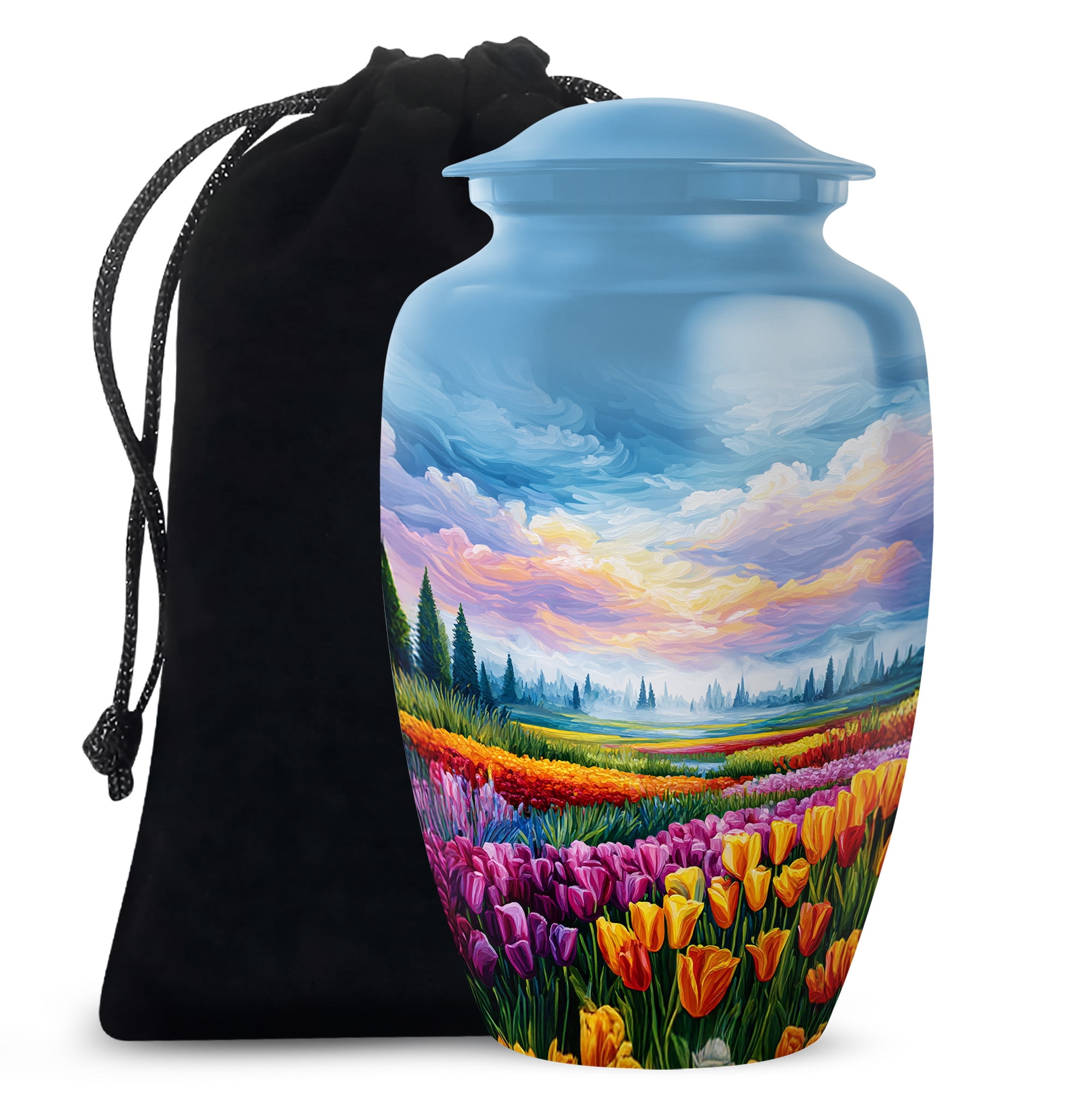 YATHABHISA Garden Tulip Urn for Ashes, Large Cremation Urns for Human ...
