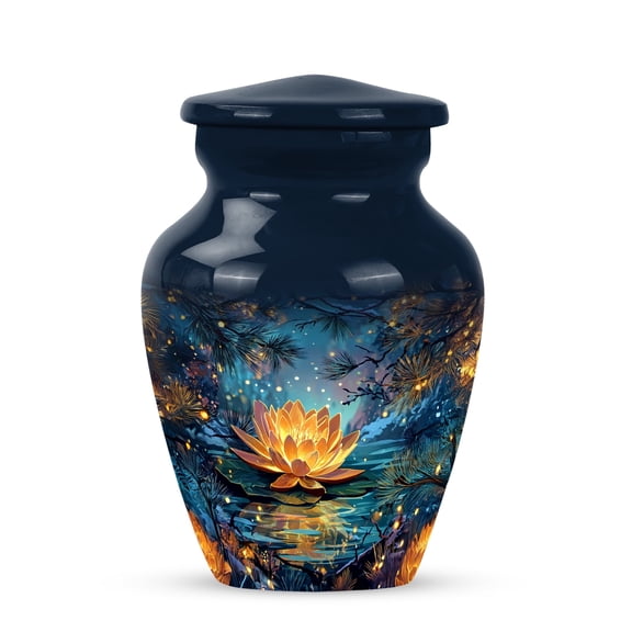 YATHABHISA Lotus Urns for Ashes, Keepsake Urns for Human Ashes, Lotus Funeral Urns for Human Ashes, Memorial Gift for Mother, 3 Inch