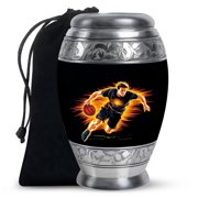 YATHABHISA Sports Cremation Urns for Human Ashes, Sports Funeral Urn for Ash, Memorial Gift for Male & Female, Medium, 6 Inch