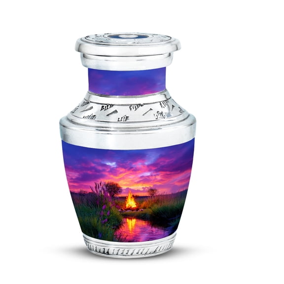 YATHABHISA Urns for Ashes, Keepsake Urn for Human Ashes, Campfire Funeral Cremation Urns for Human Ashes, Memorial Gift for Brother, 3 Inch