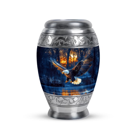 YATHABI Eagle Cremation Urn - Keepsake Memorial Urns for Human Ashes Adult Male - Small Urn for Ashes for Women - Cremation Urns for Men - 3 Inch