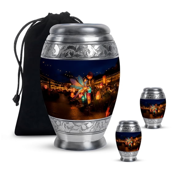 YATHABI Elephant Keepsake Urn for Grandpa Ashes Small Cremation Memorial Holder Miniature Ashes Container for Men Tiny Funeral Ash Urn-3 Inch