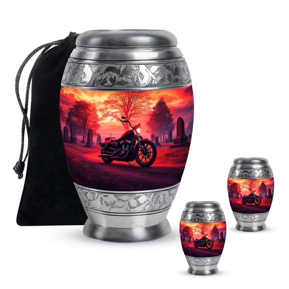 YATHABI Fishing Mini Keepsake Urn for Sister Tiny Ashes Holder for Women Small Cremation Memorial Container Funeral Urn for Women-3 Inch (Pack Of 2)