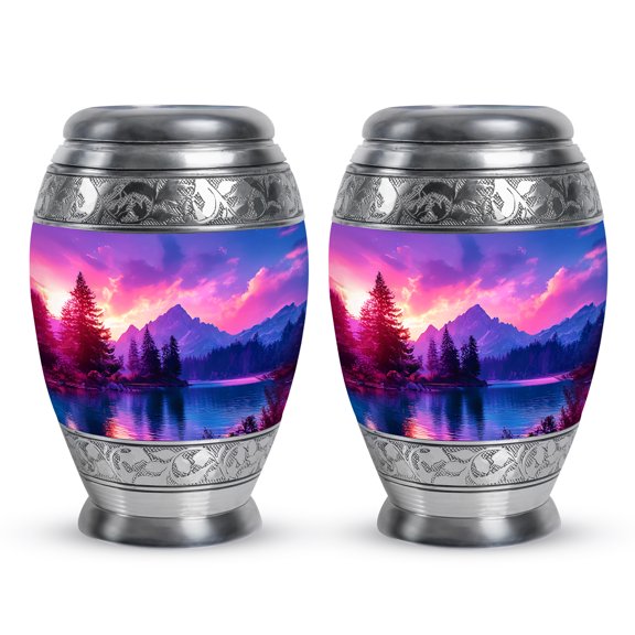 YATHABI Golf_Ball Cremation Urns Combo for Women  Large Ashes Holder and Small Keepsake  Urns for Mom - 1 Large, 4 Small