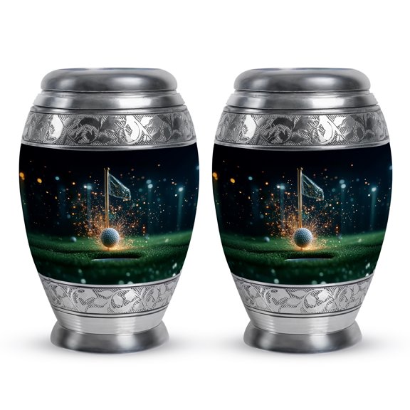 YATHABI Golf_Ball Keepsake Urn for Human Ashes  Small Cremation Container for Father  Tiny Ashes Holder for Dad - 3 Inch (Pack Of 4)