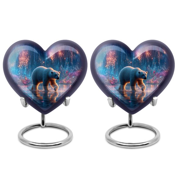 YATHABI Golf_Ball Mini Cremation Urn for Ashes  Keepsake Ash Holder for Dad  Small Funeral Memorial Urn - 3 Inch (Pack Of 2)