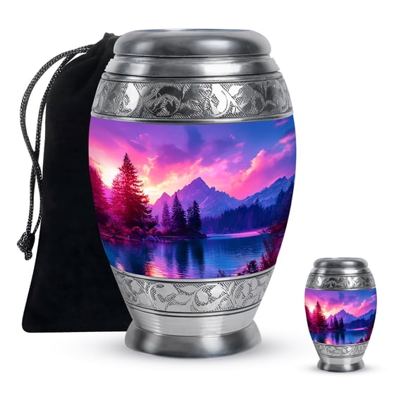 YATHABI Golf_Ball Tiny Cremation Urn for Dad  Small Ashes Container for Human Remains  Keepsake Funeral Urn for Men - 3 Inch (Pack Of 2)