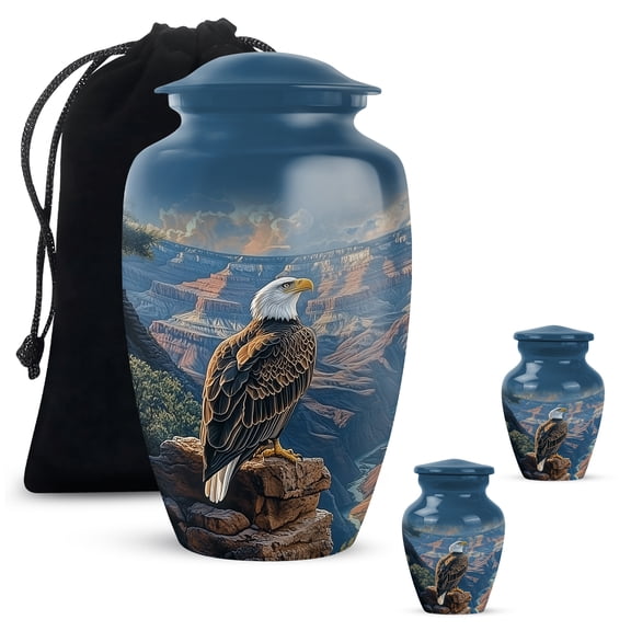 YATHABI Rose Large Funeral Urn and Tiny Keepsake for Kids Cremation Memorial Container Combo Child Small Ash Holder Set Remains - 1 Large, 4 Small