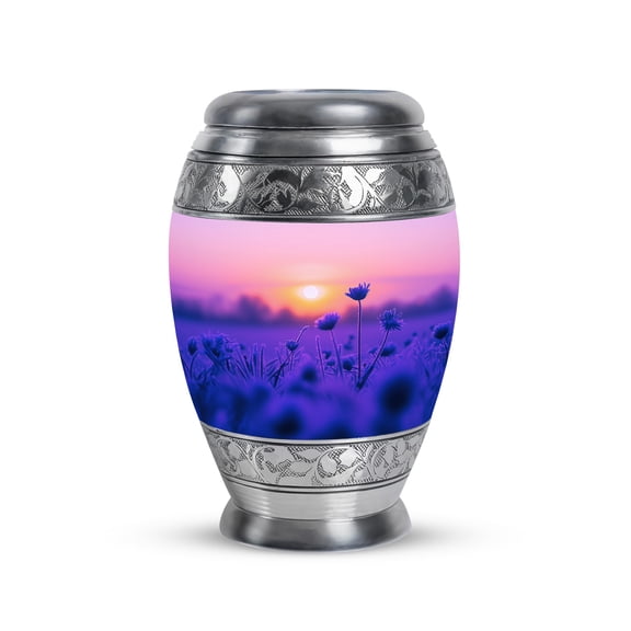 YATHABI Sunset Car Journey Mini Ashes Holder for Adult Female  Small Funeral Keepsake Urn  Tiny Memorial Cremation Container - 3 Inch (Pack Of 2)