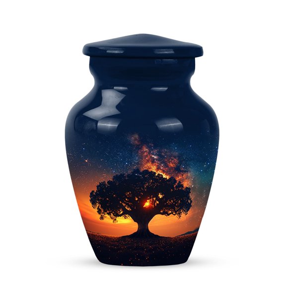 YATHABI Tree Urn For Ashes - Keepsake Urns For Human Ashes - Urns For Human Ashes Adult Man - Funeral Urns For Adult Ashes Women - Burial Urns For Adult Human Ashes - Memorial Ashes- 1 Large, 2 Small