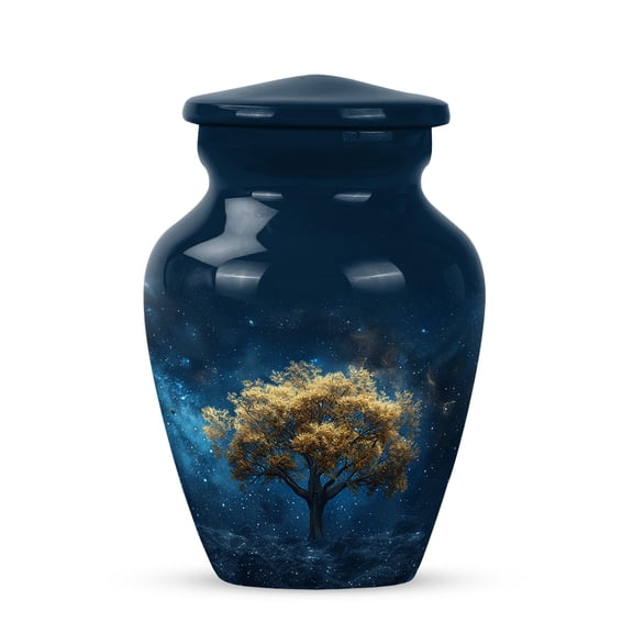 YATHABI Tree Urn For Human Ashes - Small Urns For Human Ashes - Cremation Urns For Human Ashes - Burial Urns For Adult Human Ashes - Ashes Holder For Mom - Cremation Urns For Men - 1 Large, 1 Small