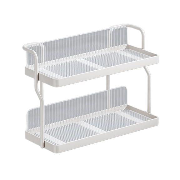 YATLTE 2 Tier Cup Drying Rack with Drain Tray, Coffee Cup Holder, Kitchen Countertop Organizer Storage Shelf, Tableware Fruit Storage Rack for Water Coffee Glass Cup and Food